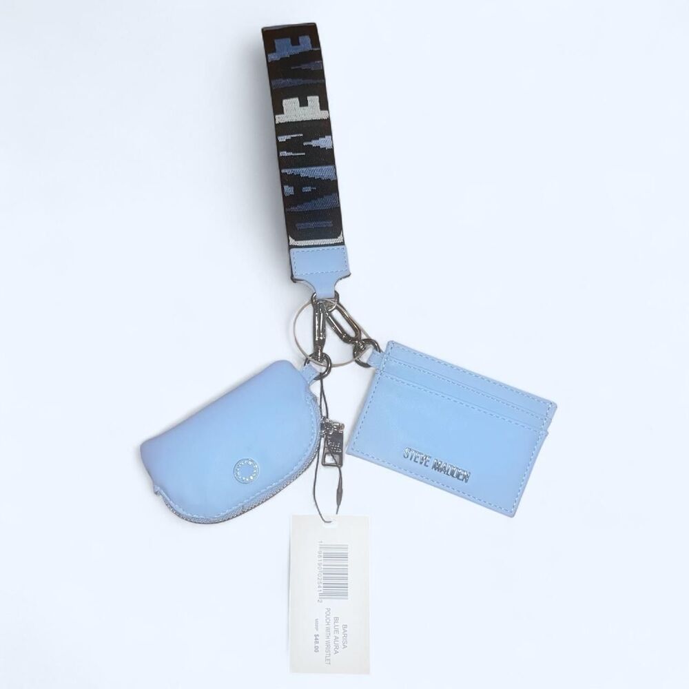 Steve Madden Coin Pouch Card Case Keychain with Wristlet NWT
